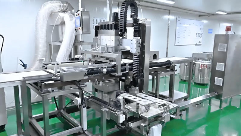 Máquina automática multieje para cortar hielo en esfera