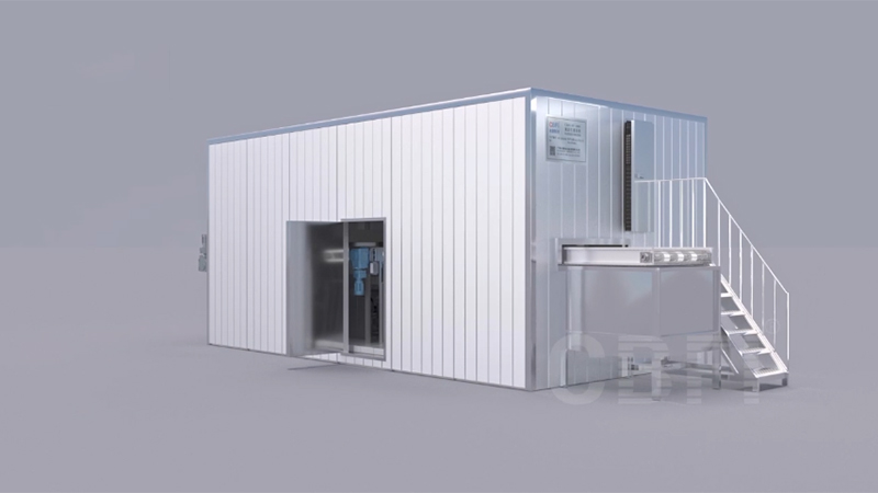 Congelador rápido fluidizado IQF