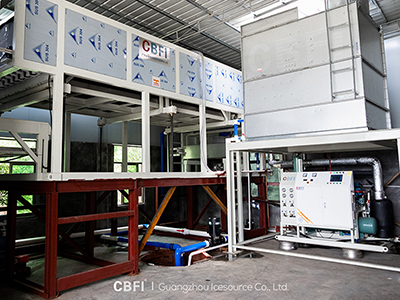 Máquina para Fabricar Hielo en Bloques por Refrigeración Directa de 10 toneladas para cliente en Huizhou en 2021