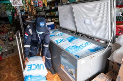 Planta de hielo en tubo de 30 toneladas en Indonesia