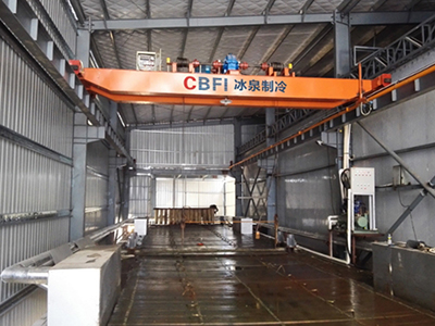 Máquina de Hielo en Bloques de 80 Toneladas para planta de refrigeración integral de Hainan
