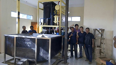 CBFI- Máquina para Fabricar Hielo en Tubos de 5 Toneladas en Indonesia