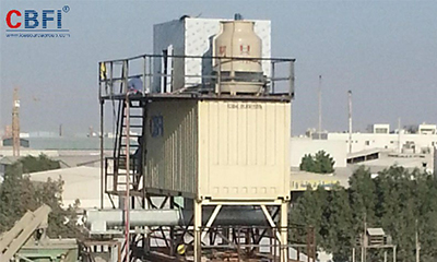 Qatar--Sistema de hielo en escamas de refrigeración de hormigón de 30 toneladas