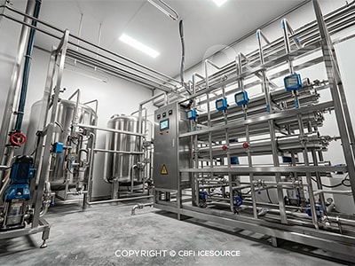 CBFI diseñó una fábrica de vasos de hielo comestibles totalmente automatizada con una capacidad de 70 t/día