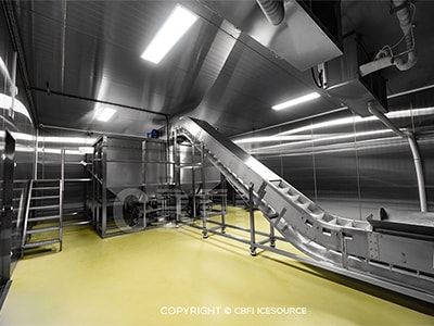 CBFI diseñó una fábrica de vasos de hielo comestibles totalmente automatizada con una capacidad de 70 t/día